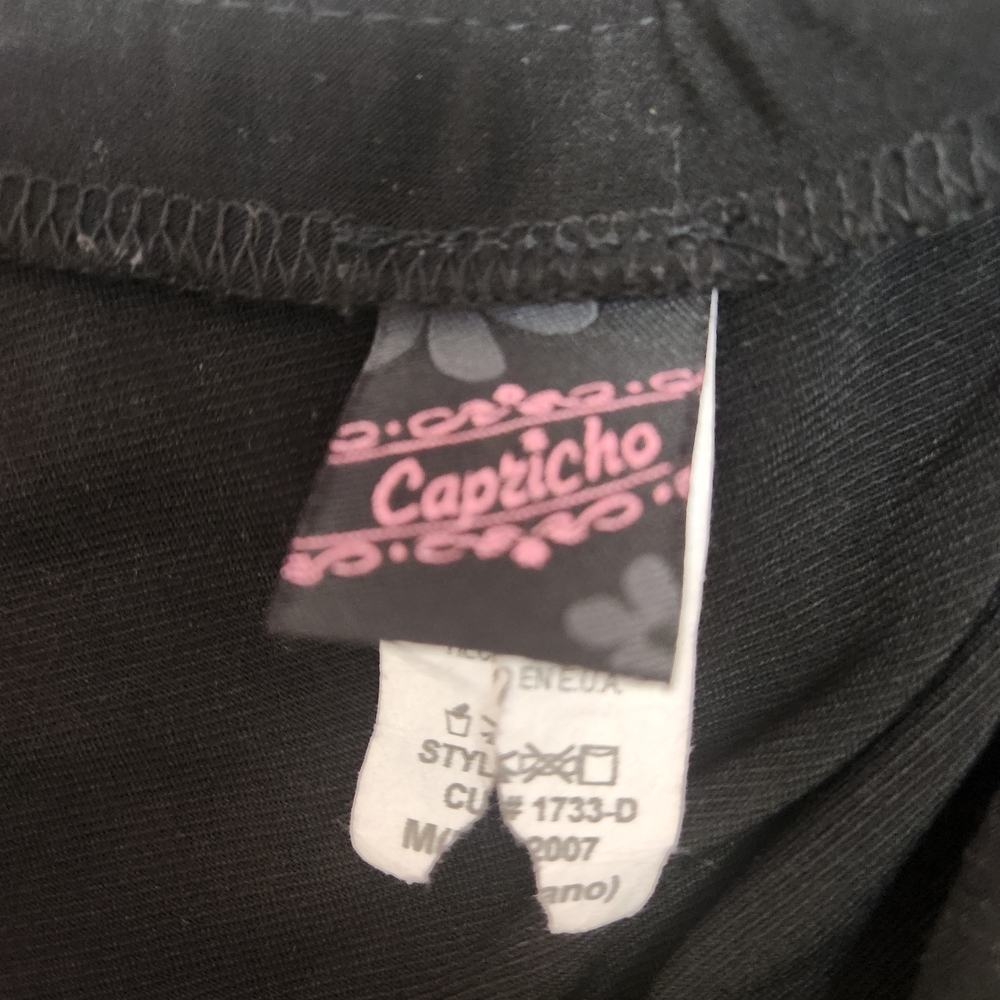Vtg 90s Y2K Capricho Fairy Dress M Black Halter Asym Hem Party Whimsigoth Witchy - Picture 12 of 16